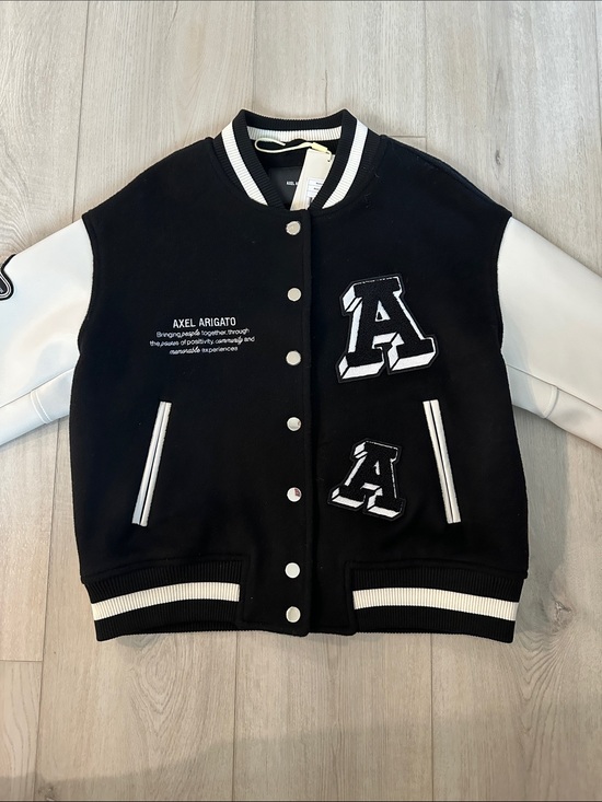 Axel Arigato Jackets & Blazers - Axel Arigato Illusion Varsity Jacket – Black & White – Size M – NWT